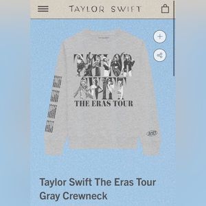 Taylor Swift The ErasTour Gray Crewneck